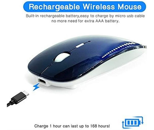 Mouse Inalambrico Klo Bluetooth Royal Blue