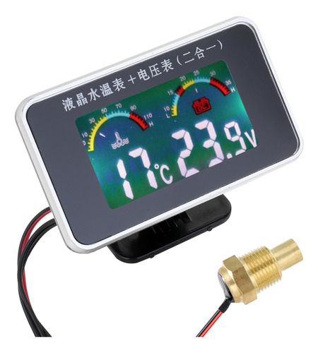 Imagen 2 de 6 de Medidor De Temperatura De Agua Con Pantalla Lcd Digital Para