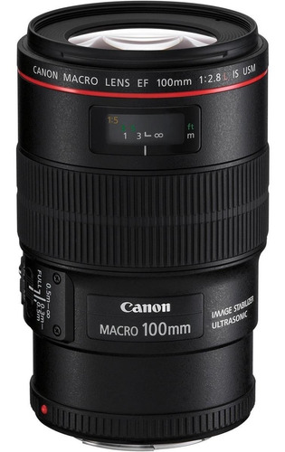 Imagem 1 de 3 de Lente Canon Ef 100mm F/2.8l Macro Is Usm + Nf - C