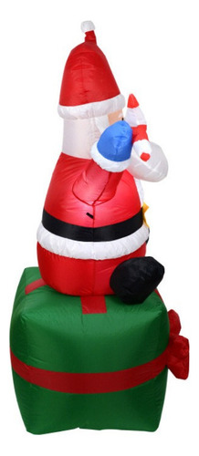 Decoración Navideña Inflable De Santa Claus Light Air