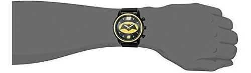 Reloj Casual De Cuarzo Y Metal Dc Comics Para Hombre, Color: