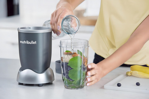 Licuadora Personal Nutribullet De 600 W Para Batidos Color Gris