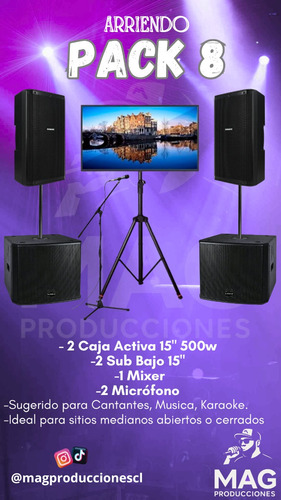 Arriendo Amplificación Para Todo Tipo De Eventos