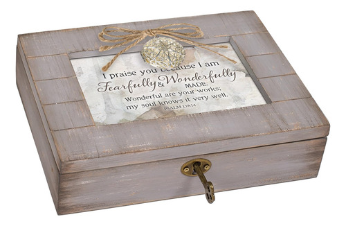 La Caja De Música Con Medallón Gris Envejecida De Fearfully