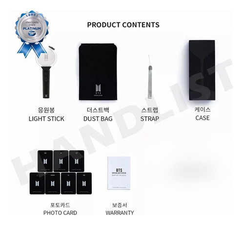Lámpara De Aplicación Original Bts Army Bomb Ver.4 Lightstic