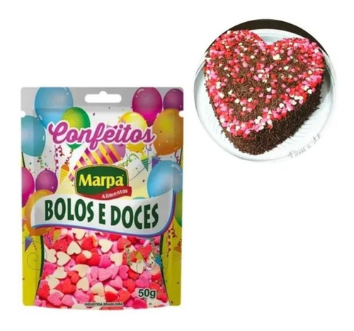 Confeitos Bolos E Doces Enfeites 50g Granulados Marpa 