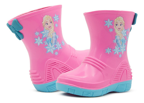 Bota Para Niña Lluvia Frozen Elsa Disney© Rosa 13-19