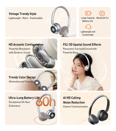 Auriculares Inalámbricos Bluetooth Philips Tah1129, Color Pl