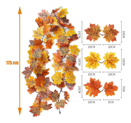 Guirnalda De Hojas De Arce Para Otoño,land Fall-garland,