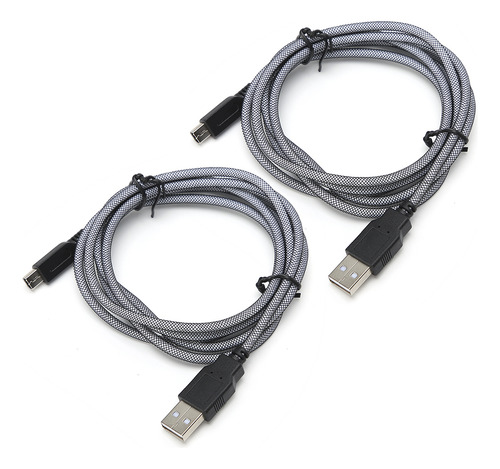 Cable De Carga Usb, 2 Unidades, 1,5 M, Pvc, Micro, Duradero,