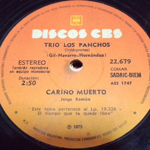 Simple Trio Los Panchos Discos Cbs C10