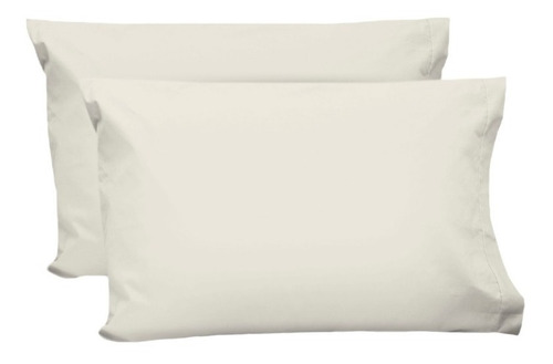 Par De Fundas De Almohada Estandar 200 -15 Colores A Hueso / Algodón Percal 200
