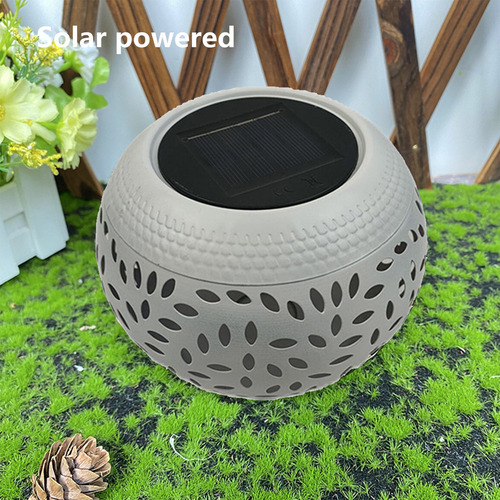 Farol Solar De Mesa Para Exteriores B 2383 Con Forma De Llam