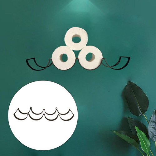 2x Multipurpose Toilet Paper Holder Paper Towel Holder