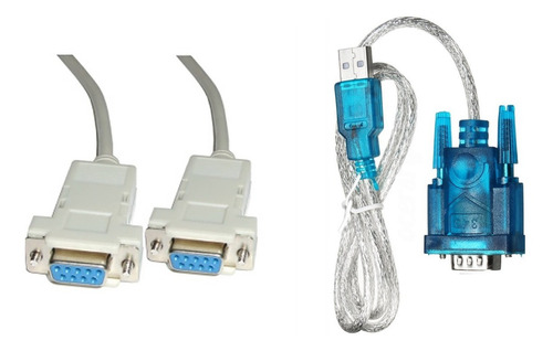 Cables Balanza Systel Modelos Urbe Y Vita A Pc 3mts + Usb Gris/azul
