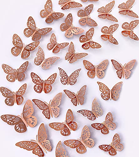 36 Pegatinas De Pared De Mariposas 3d Para Decoración De Par