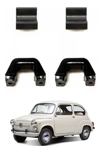 Juego Soportes De Elastico Fiat 600 Todos Los Modelos Kit X4