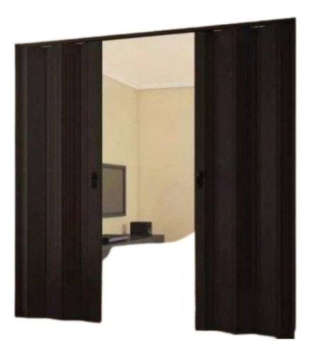 Puerta Plegable En Dos Hojas 2.11 X 2.10 Wengue