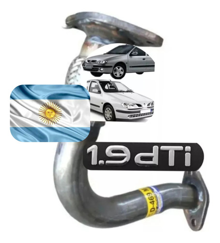 Salida Motor Y Flexible Acero Inox Megane Scenic 1.9 Diesel