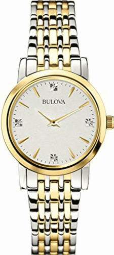 Reloj Bulova Dress Para Mujer, Pulsera De Acero Inoxidable