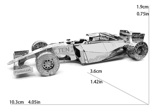 El Rompecabezas 3d De Metal Kit Pinzas + Carro F1 Ferrari