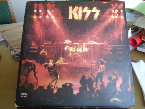 Kiss En Vivo Parte 1 Disco Lp Vinilo Unico Edic. Argentina