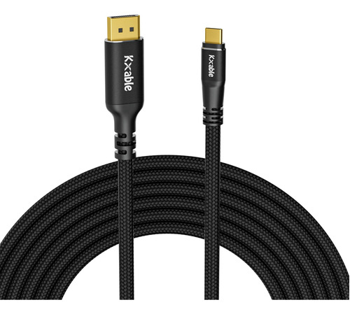 Cable Usb C A Displayport 1.4 De 10 Pies, 8k A 60hz, 4k 120h