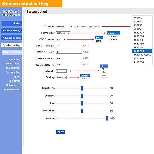 Decodificador De Video Uraycoder Uhcvd265-1-4k H.265 H.264