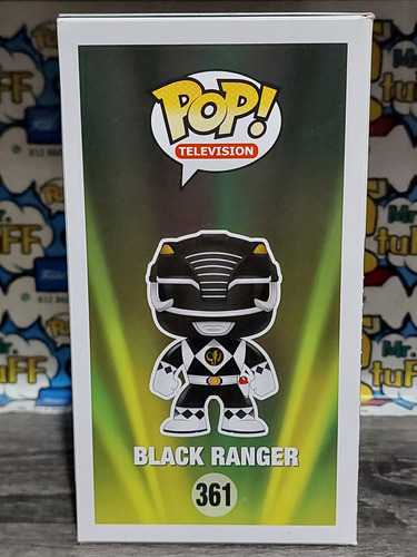 Funko Pop Black Ranger #361 Power Rangers Mighty Morphin Ori (Usado)