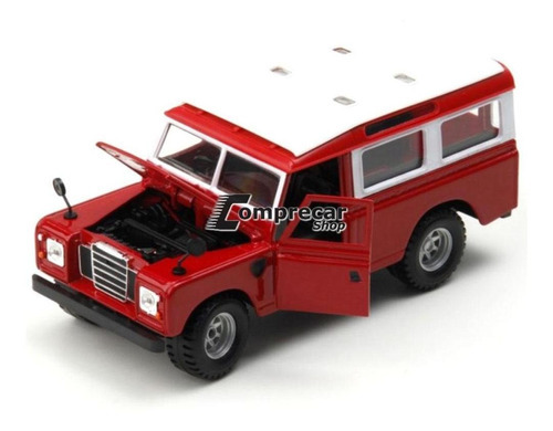 Miniatura Land Rover Vermelho Bburago 1/24