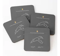 Comprar Set Posavasos Gp De Bélgica Spa Circuito Fórmula 1 Calidad P