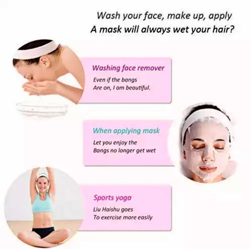 Banda Diadema Toalla Spa Facial Maquillaje Limpieza Cabello