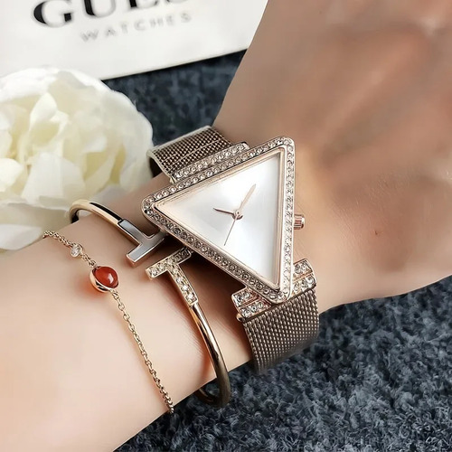 Silver Gold - Diseño De Triángulo De Diamantes Con Personali