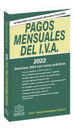 Libro Pagos Mensuales Del Iva 2022