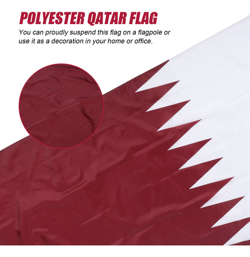 Bandera Nacional De Poliéster Con Bandera De Qatar Para CoLG