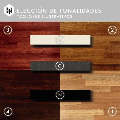 Imagen 6 de 7 de Biblioteca/estantería Cajones 100 Hierro Madera-horacio Home