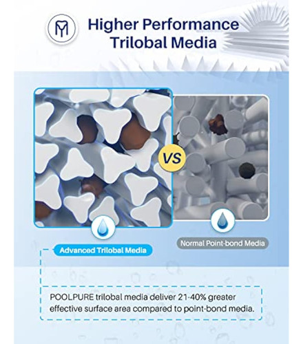 Poolpure Plfpjancs250 - Cartucho De Filtro Para