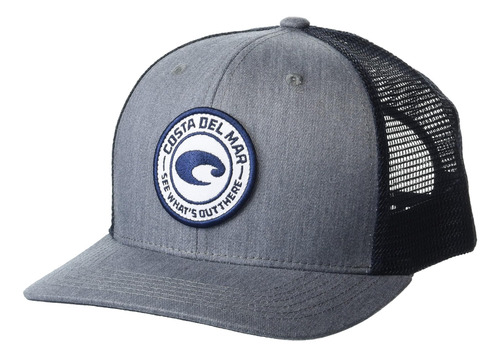 Costa Del Mar Gorra De Camionero Medallion Para Hombre, Gris