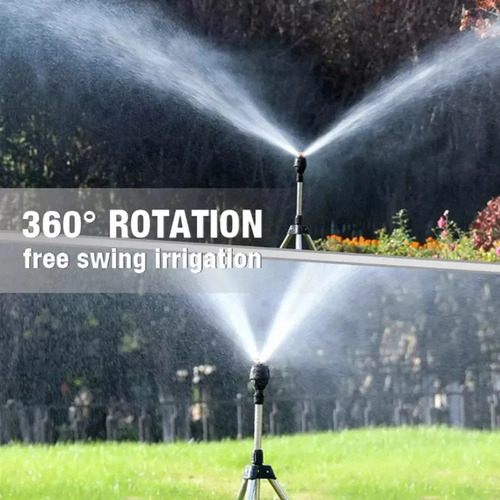 Aspersor Giratorio Automático L Con Trípode De 360 Grados, K