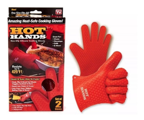 Guantes De Cocina Asados Protectora De Calor Hot Hands