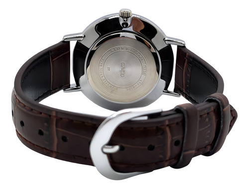 Reloj Casio Cuero Dama Ltp-vt01 Colores Surtidos/relojesymas Color De La Correa Marrón Color Del Bisel Plateado Color Del Fondo Plateado