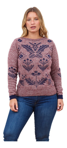 Sweater Cuello Bote Jacquard Radal Mauro Sergio !