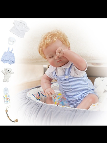 Bebe Reborn Baby Reborn Niño Bebe Real Con Chupon Tetero