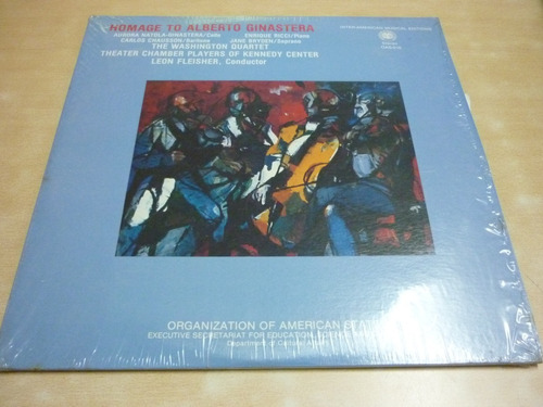 Leon Fleisher Homenaje A Ginastera Vinilo Doble Como Nuevo