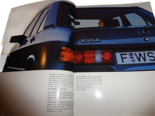 Mercedes Benz 190 , 190e , 190e 2.5 Y 2.6 1985 Catalogo (Usado)