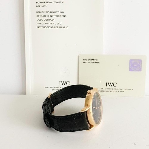 Iwc Portofino Automatic Ouro Rosé 38mm Completo