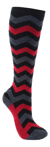 Calceta Bamboo Zigzag Largo 4/4 Negro