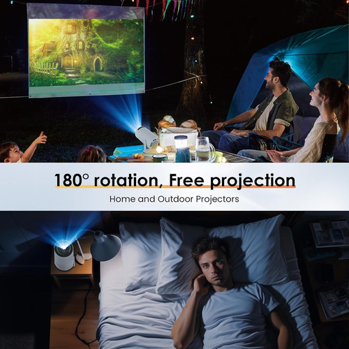 Proyector Profesional 4k Android 8000lm Led 1080p Hy300 Pro Blanco