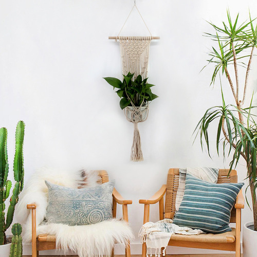 Colgador De Macramé Para Colgar Plantas Y Macetas De Jardín