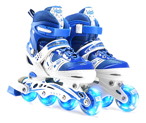 Patines Linea 8 Ruedas Niño Adulto Ajustable Profesional Luz